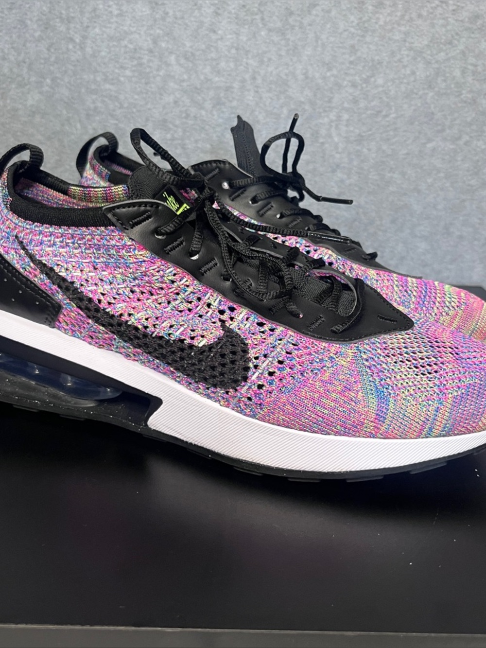 Nike Air Max Flyknit Racer Women Size 9 Multicolor Running Sneakers DM9073-300